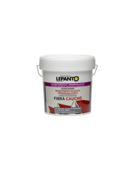 Pintura Fibra Caucho Blanco 14lt