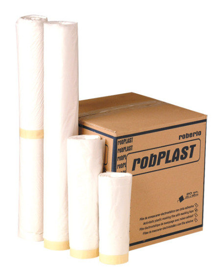 RB ROBPLAST film con cinta  - 90 cm x 22,5m